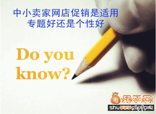 网店促销专题还是个性应该如何抉择,哪一种更好?