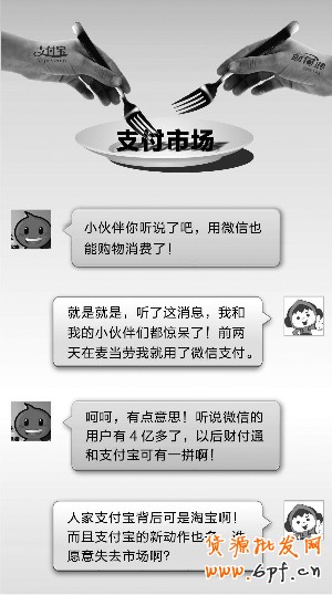 移动支付燃硝烟 财付通借微信挑战支付宝