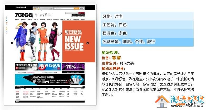 网店不同时期挑模板之视觉加减法