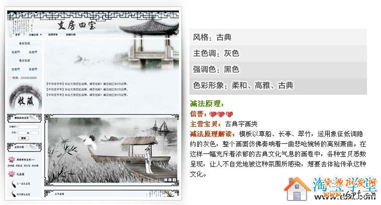 网店不同时期挑模板之视觉加减法