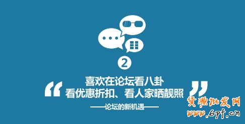 “喜欢在论坛看八卦、看优惠折扣、看人家晒靓照”--论坛的新机会