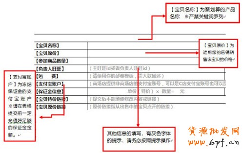 淘宝聚划算开团前准备1