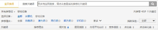 直通车关键词