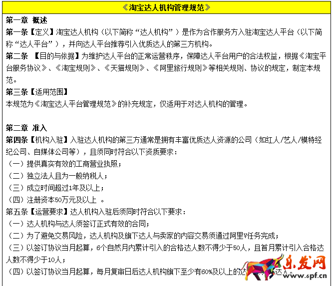 淘宝达人规则
