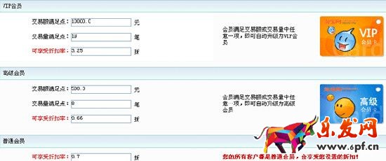 淘宝会员折扣设置