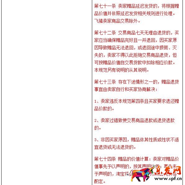 淘宝规则