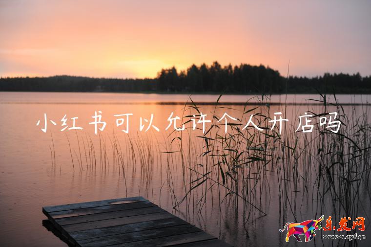 小红书可以允许个人开店吗