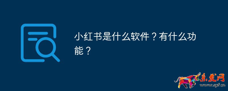 小红书是什么软件？有什么功能？