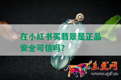 在小红书买翡翠是正品安全可信吗？